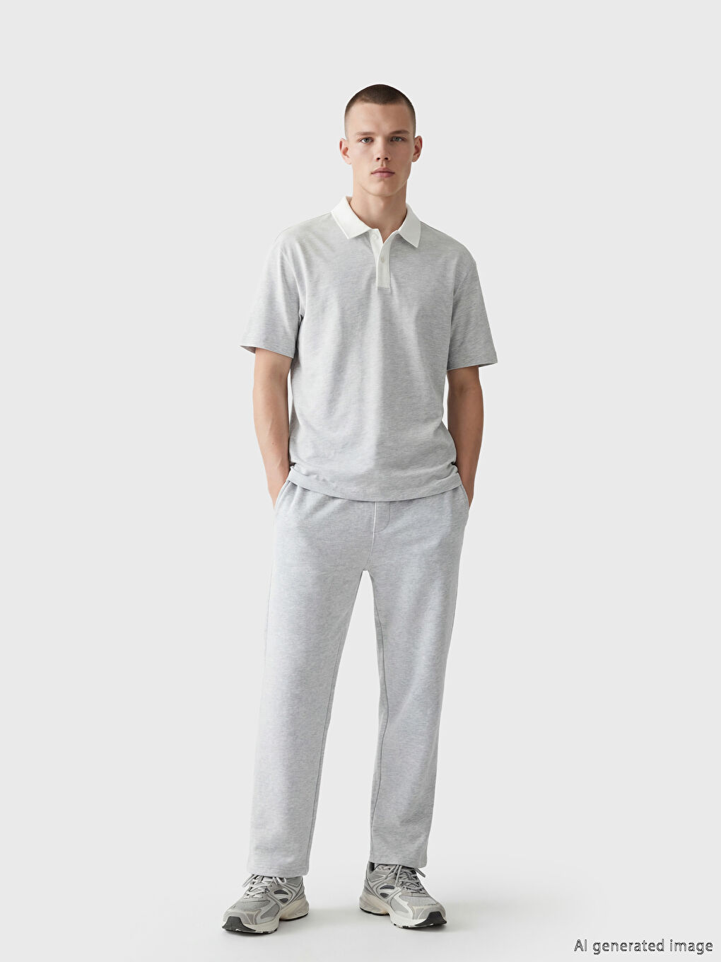 კომფორტული ჭრილის მამაკაცის სპორტული შარვალი