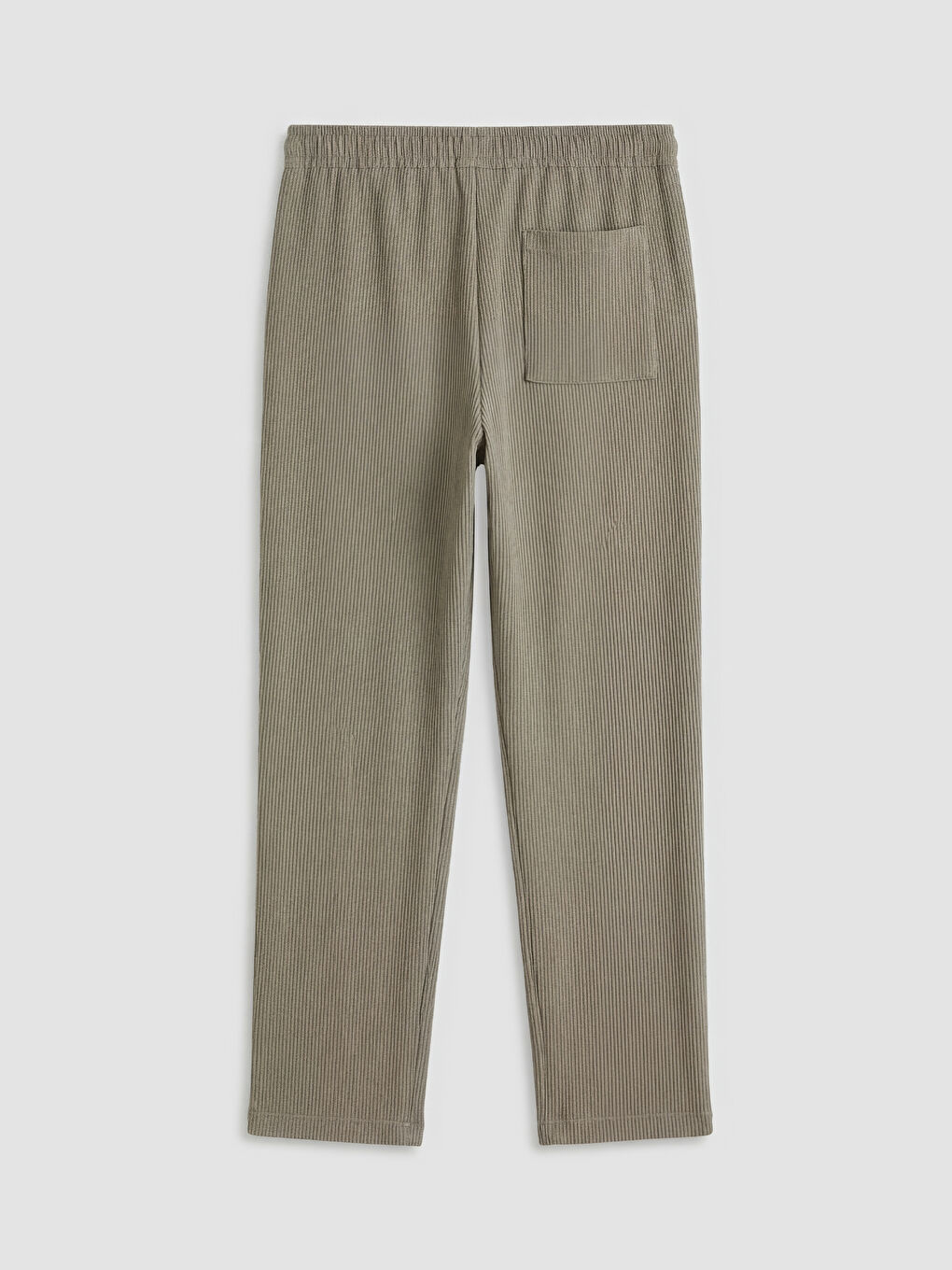 Yeşil Standart Kalıp Erkek Dokulu Pantolon-5