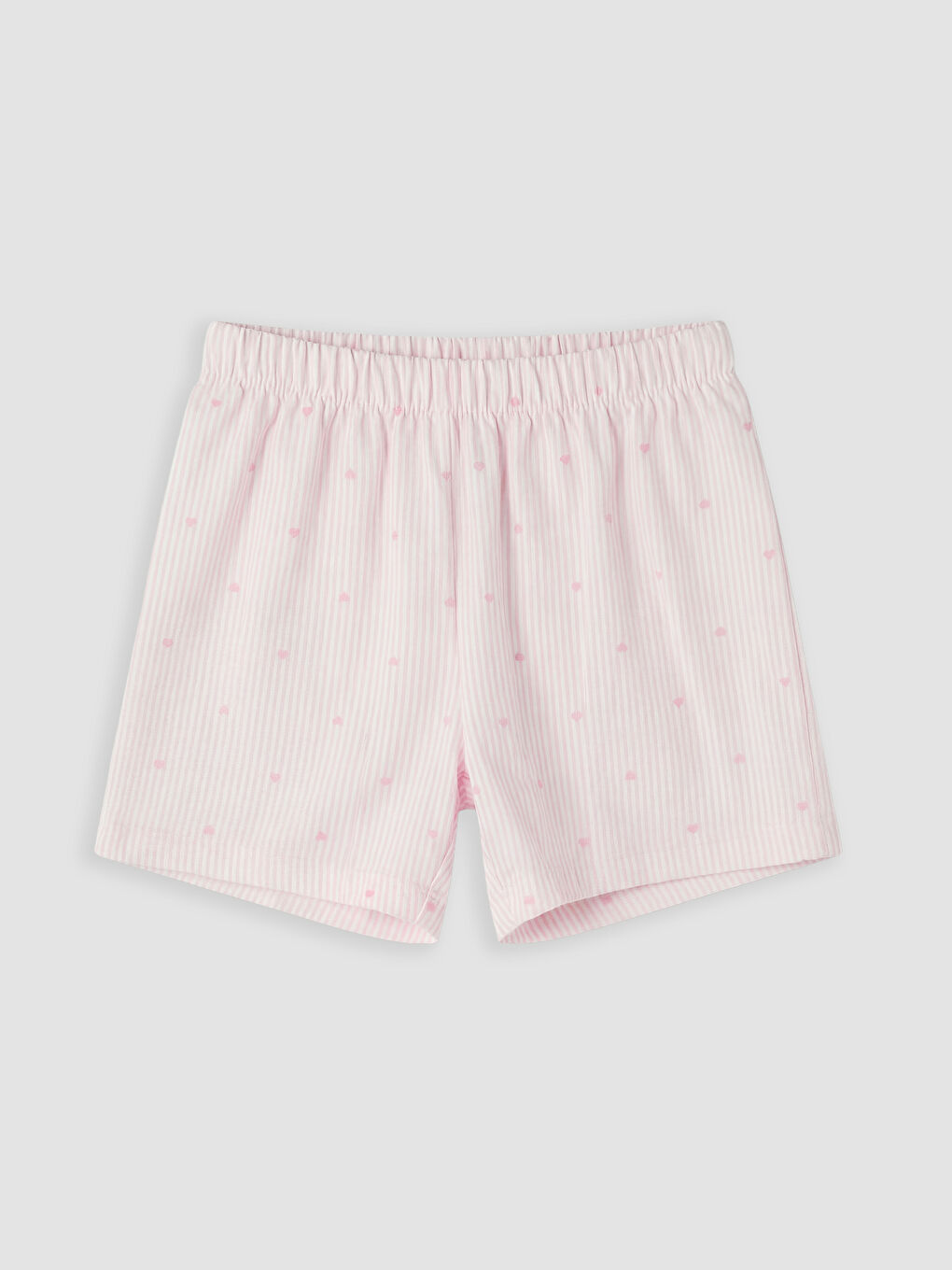 Pembe Gömlek Yaka Kız Çocuk Şortlu Pijama Takımı-2