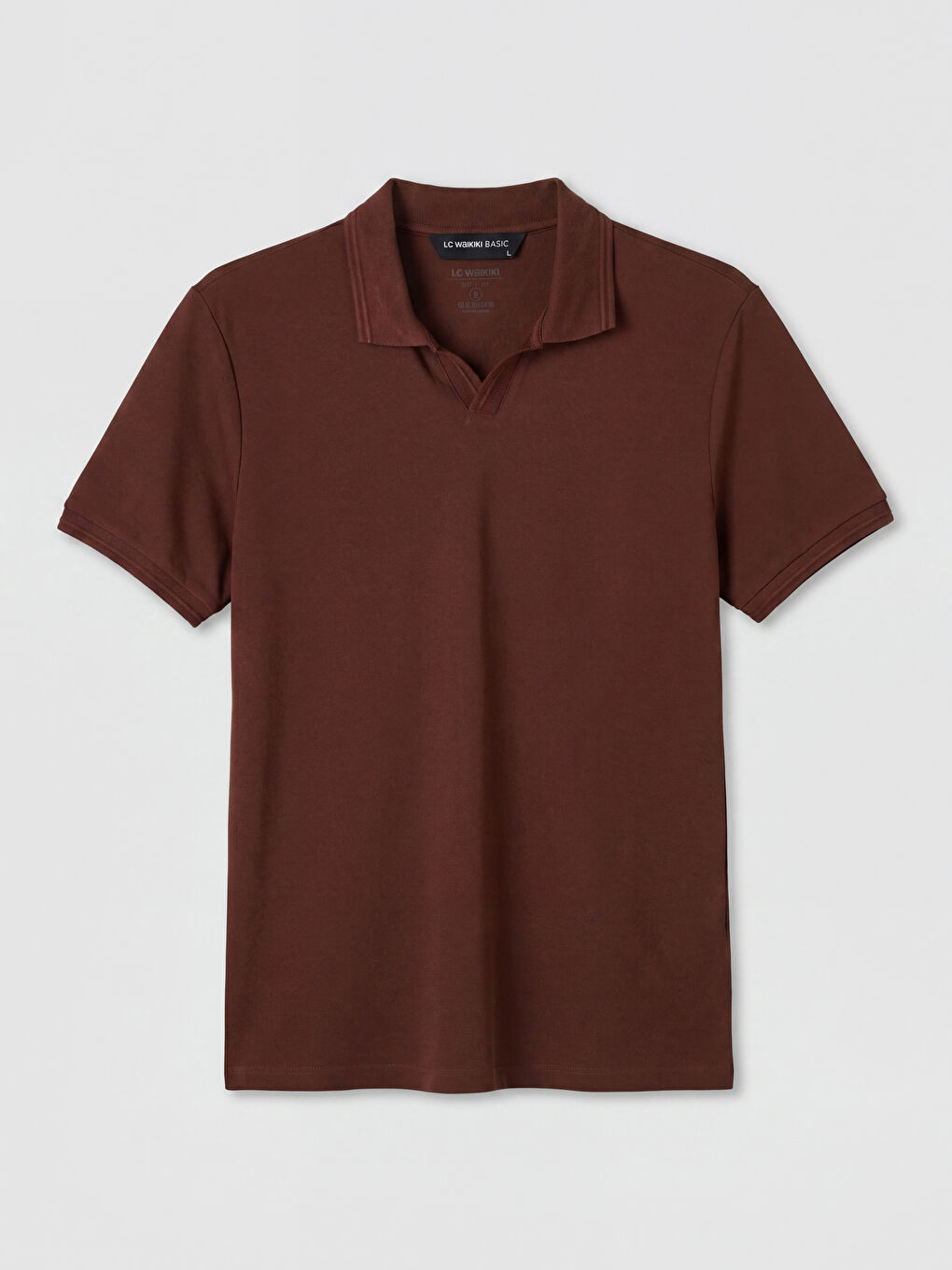 Kahverengi Polo Yaka Erkek Tişört