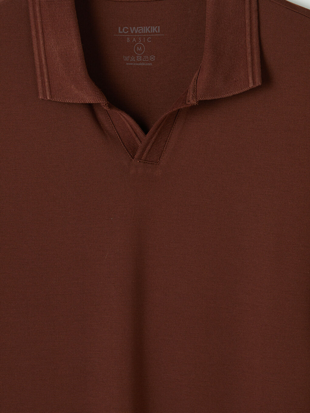 Kahverengi Polo Yaka Erkek Tişört-2
