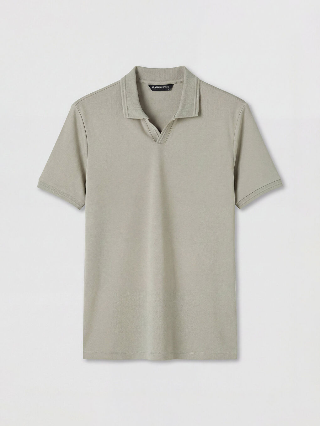 Bej Polo Yaka Erkek Tişört