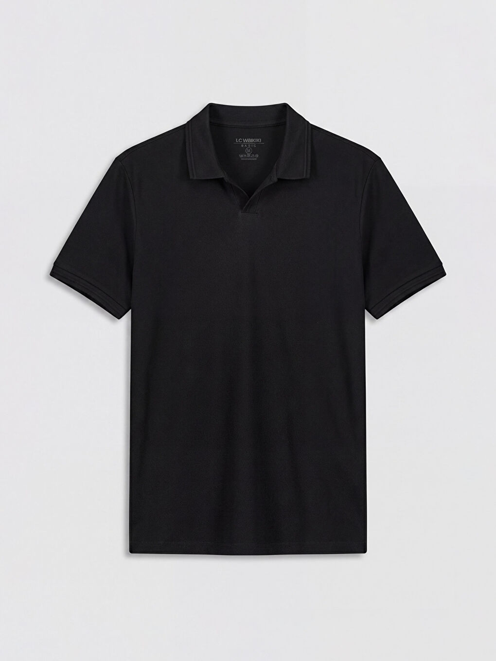 Siyah Polo Yaka Erkek Tişört