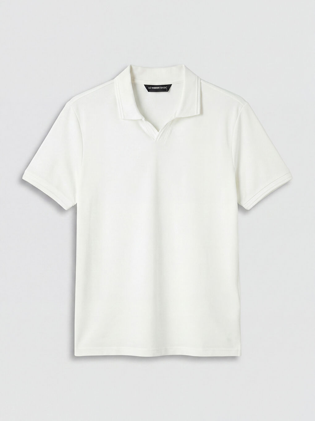 Beyaz Polo Yaka Erkek Tişört