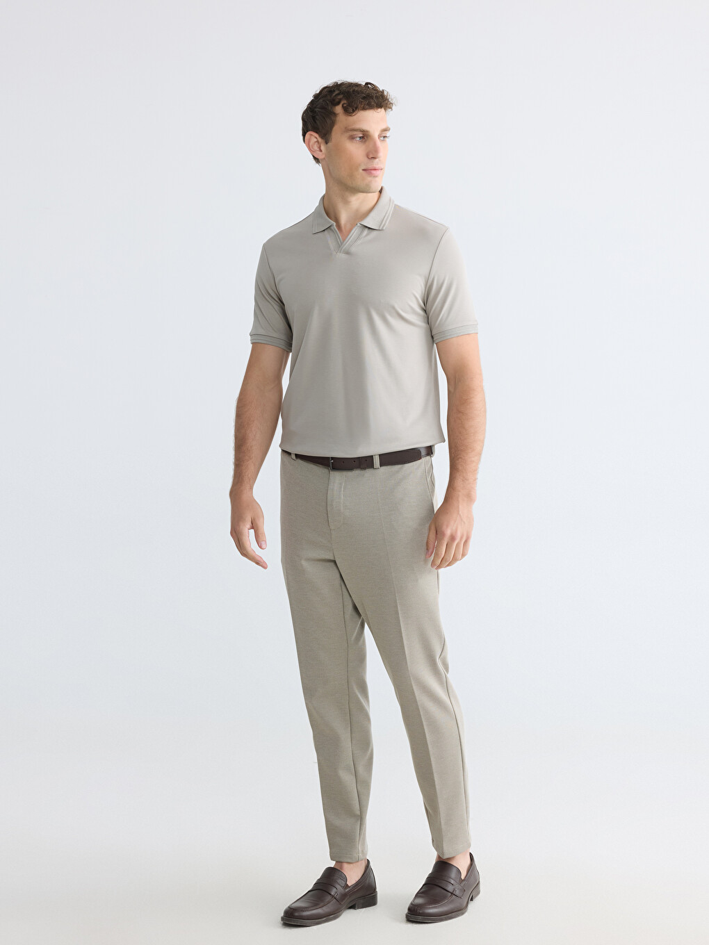 Polo Collar Men's T-Shirt-1