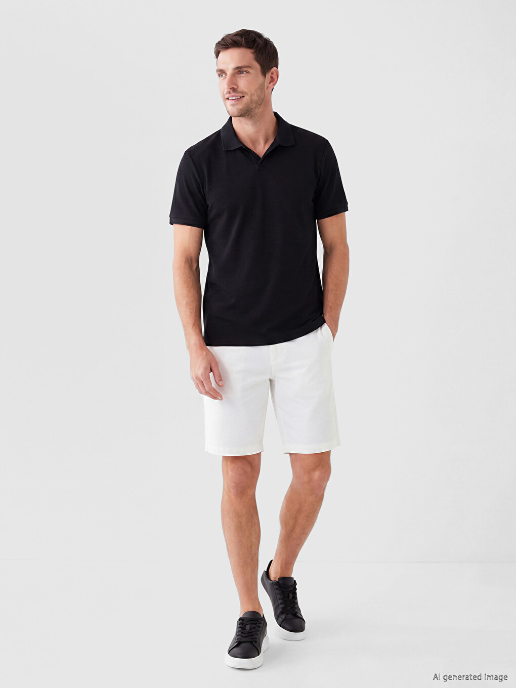 Polo Collar Men's T-Shirt-1