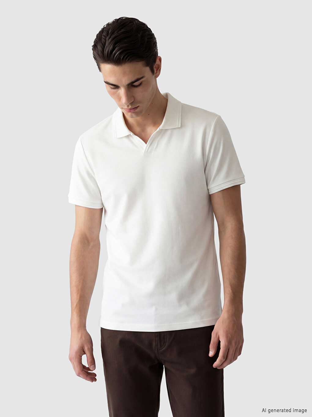 Polo Collar Men's T-Shirt-1