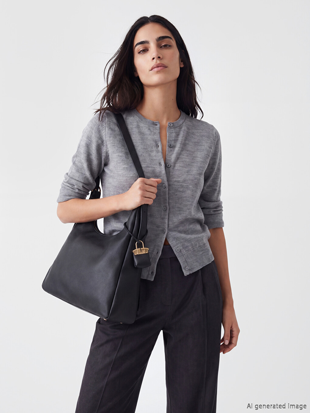 Faux Leather Women's Shoulder Bag