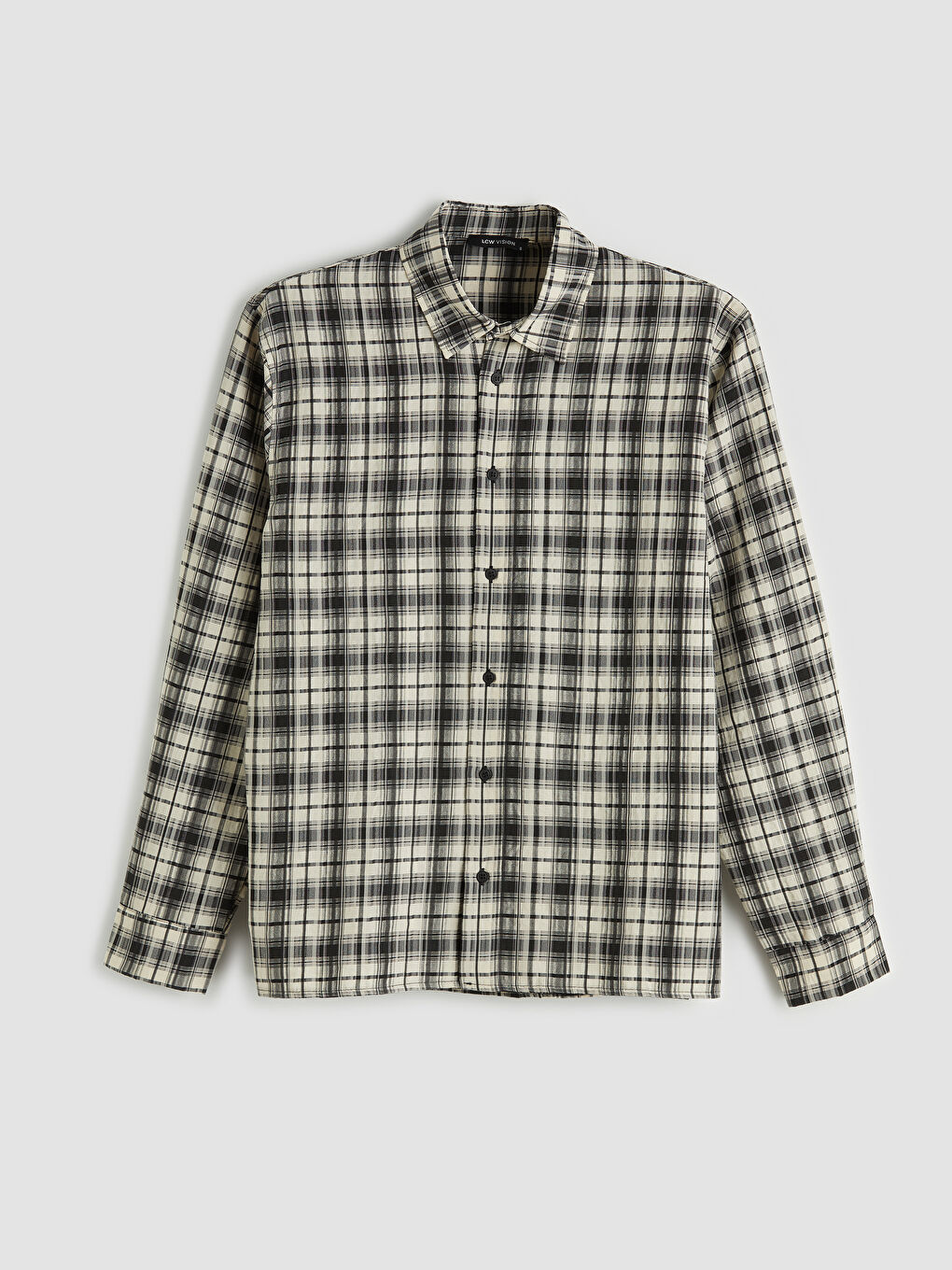 Bej Regular Fit Ekose Erkek Gömlek