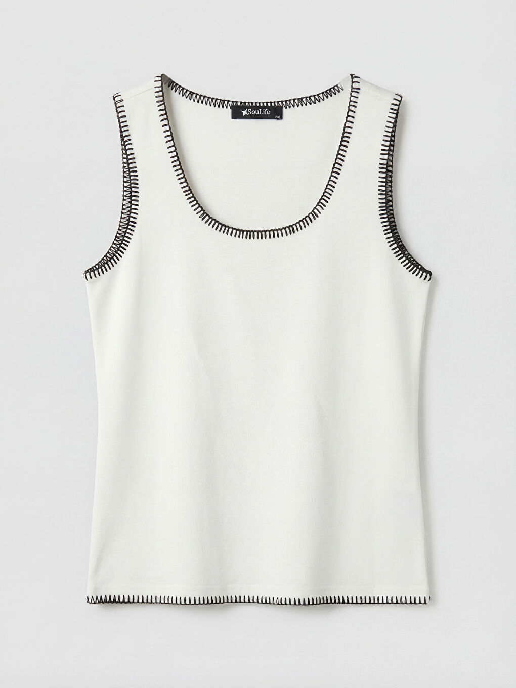 Beyaz U Yaka Kadın Atlet