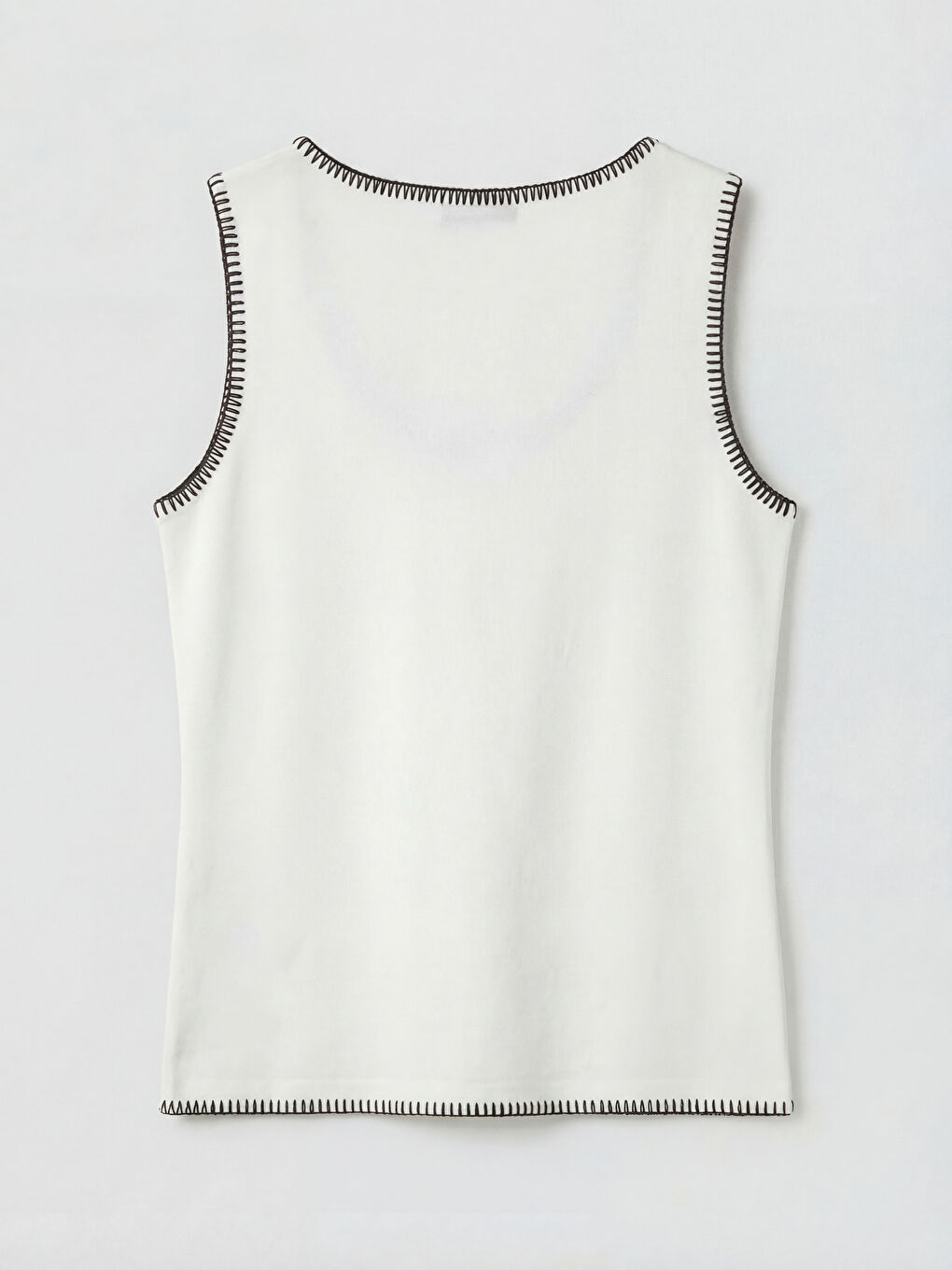 Beyaz U Yaka Kadın Atlet-1