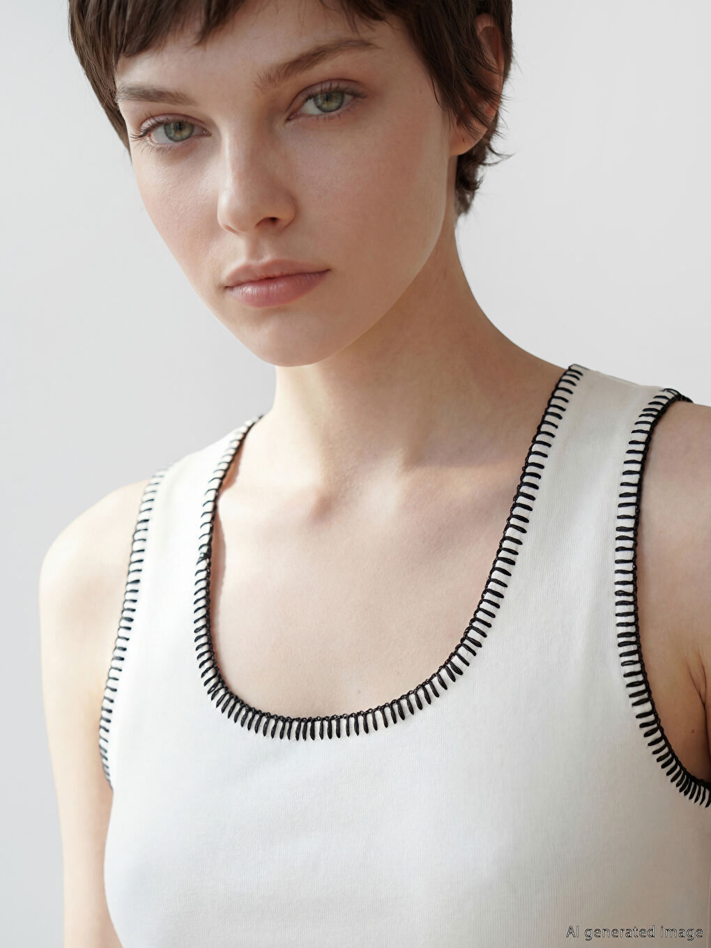 U Neck Women's Tank Top-2