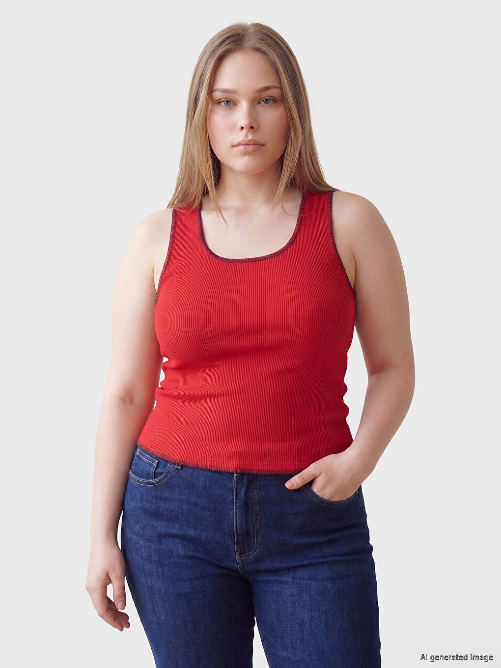 U Neck Women's Tank Top-1