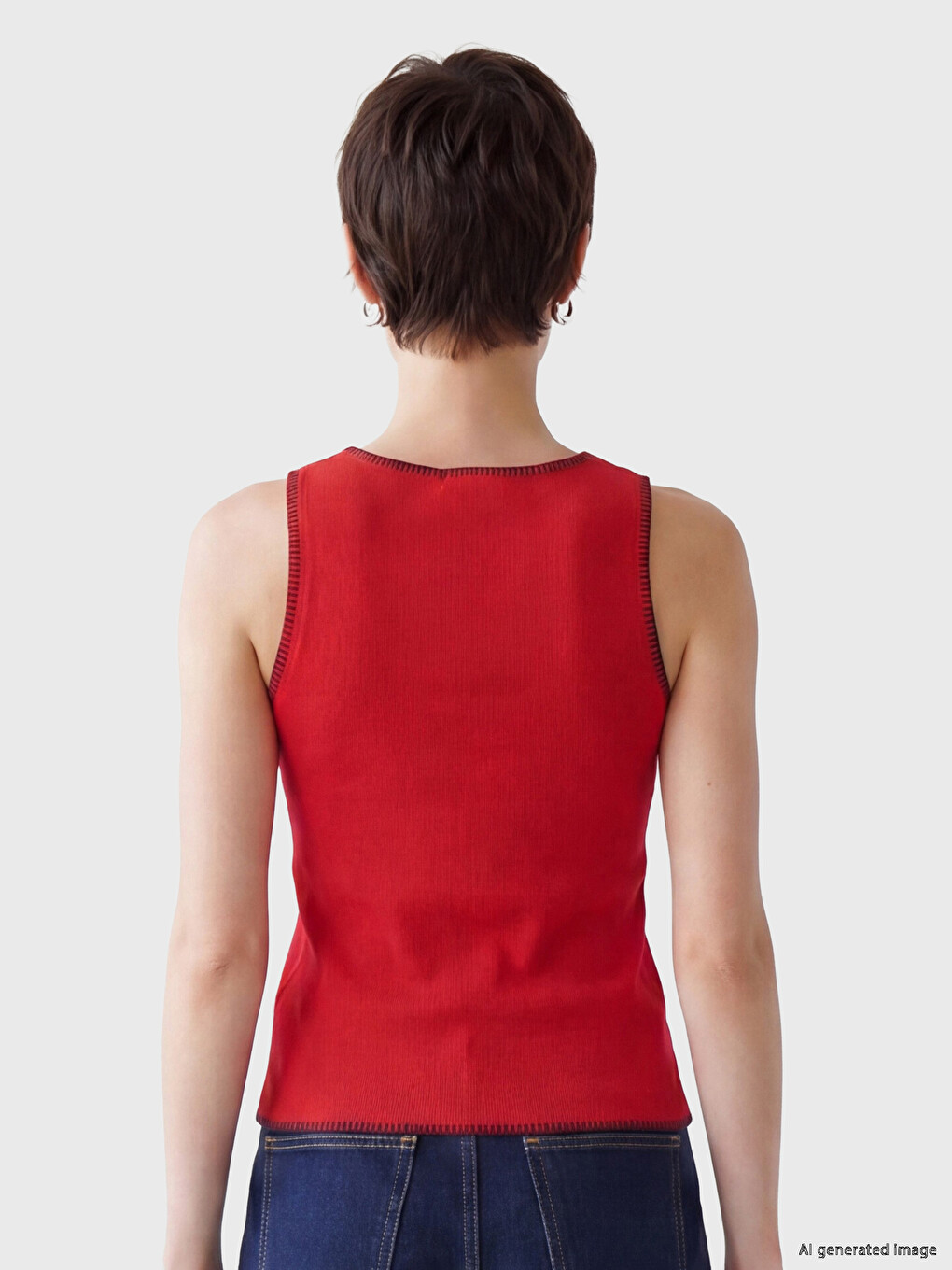 U Neck Women's Tank Top-4