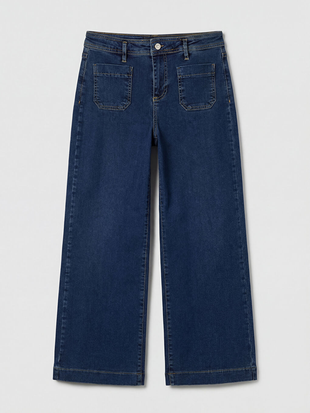 İndigo Wideleg Kadın Jean Pantolon