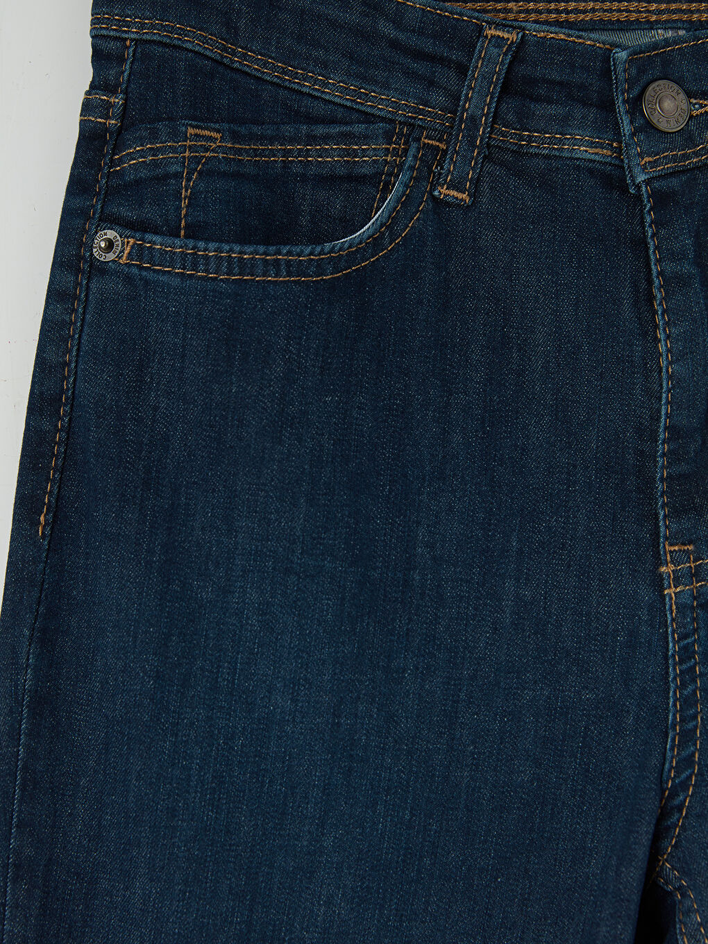 İndigo Slim Mom Kadın Jean Pantolon-2