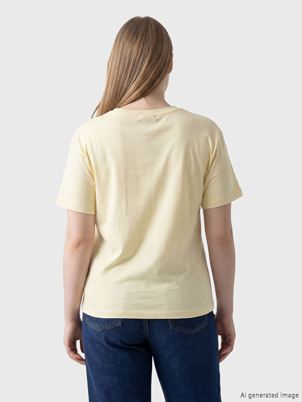 Sarı Bisiklet Yaka Dantel Cepli Bluz-3