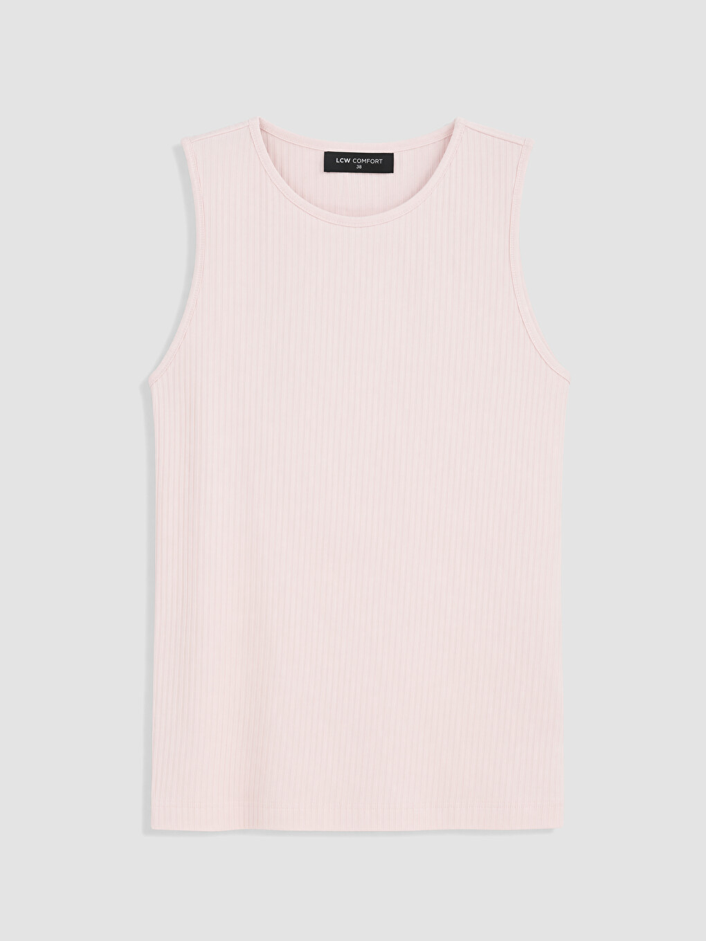 Pembe Bisiklet Yaka Kadın Atlet