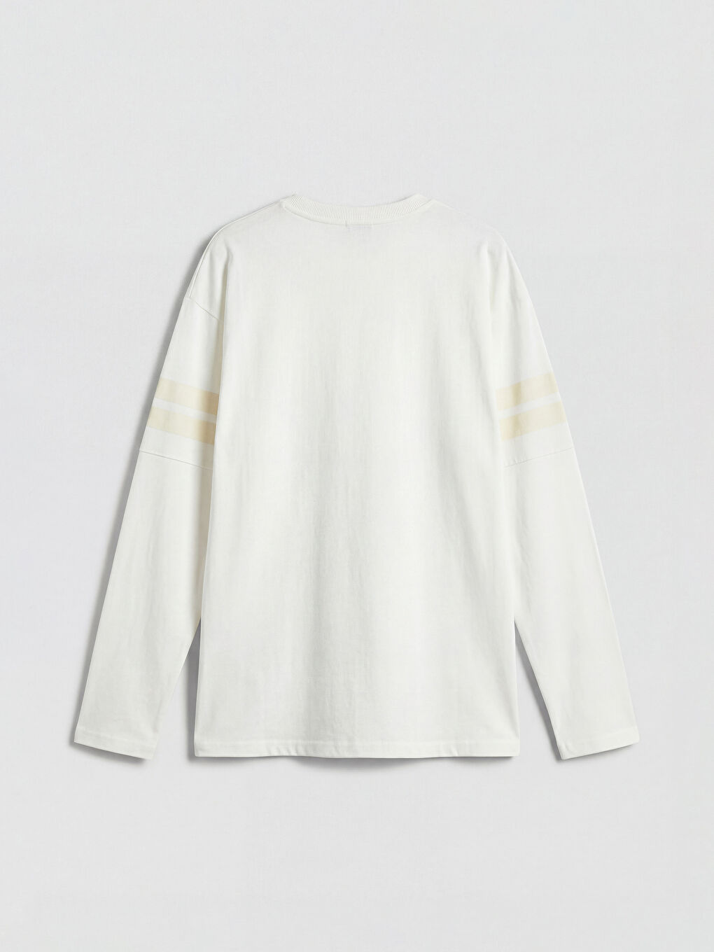 Ekru Bisiklet Yaka Baskılı Erkek Çocuk Tişört-1