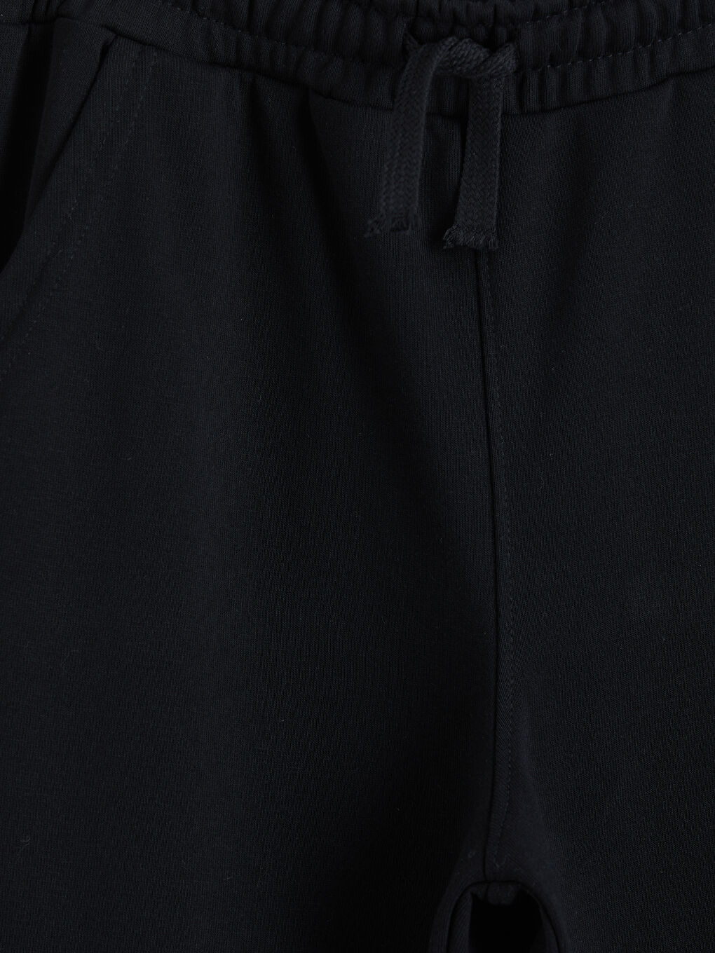 Siyah Geniş Paça Erkek Çocuk Eşofman Altı-2