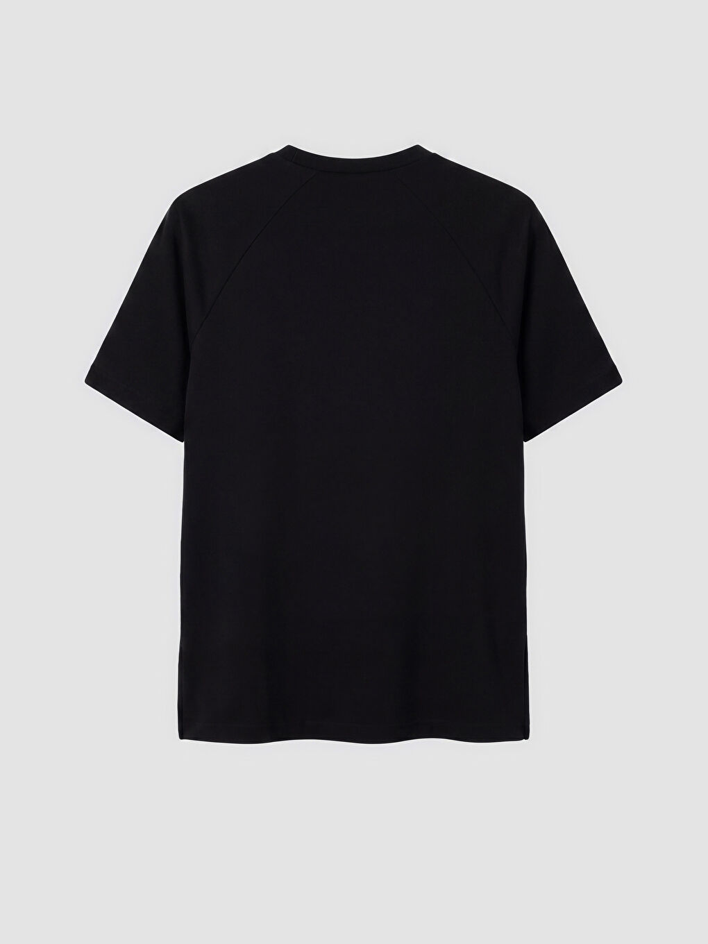 Siyah Bisiklet Yaka Taş İşlemeli Kadın Tişört-1