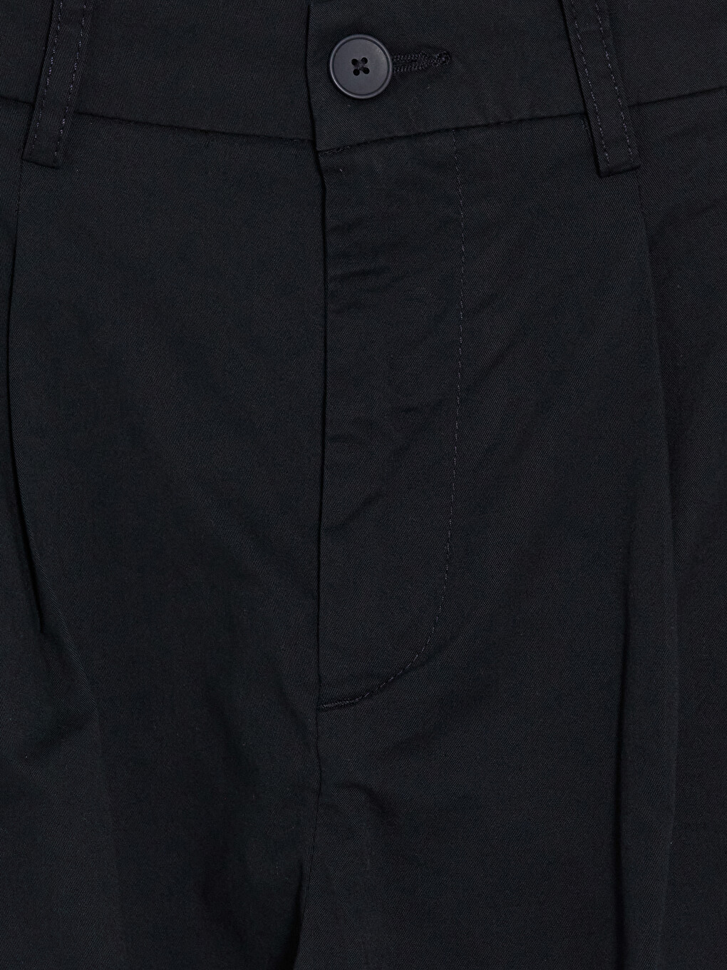 Lacivert Relax Fit Armürlü Erkek Pileli Pantolon-1