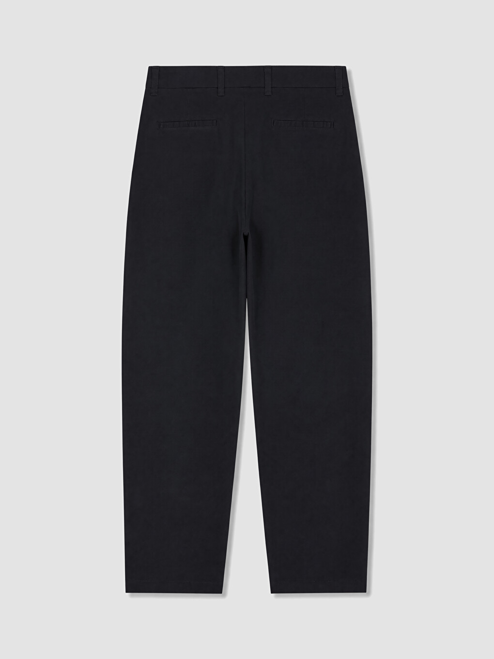 Lacivert Relax Fit Armürlü Erkek Pileli Pantolon-2