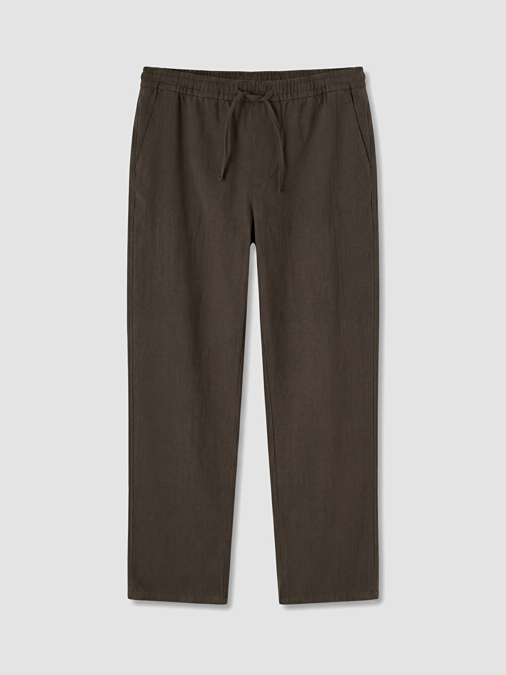Kahverengi Regular Fit Armürlü Erkek Pantolon
