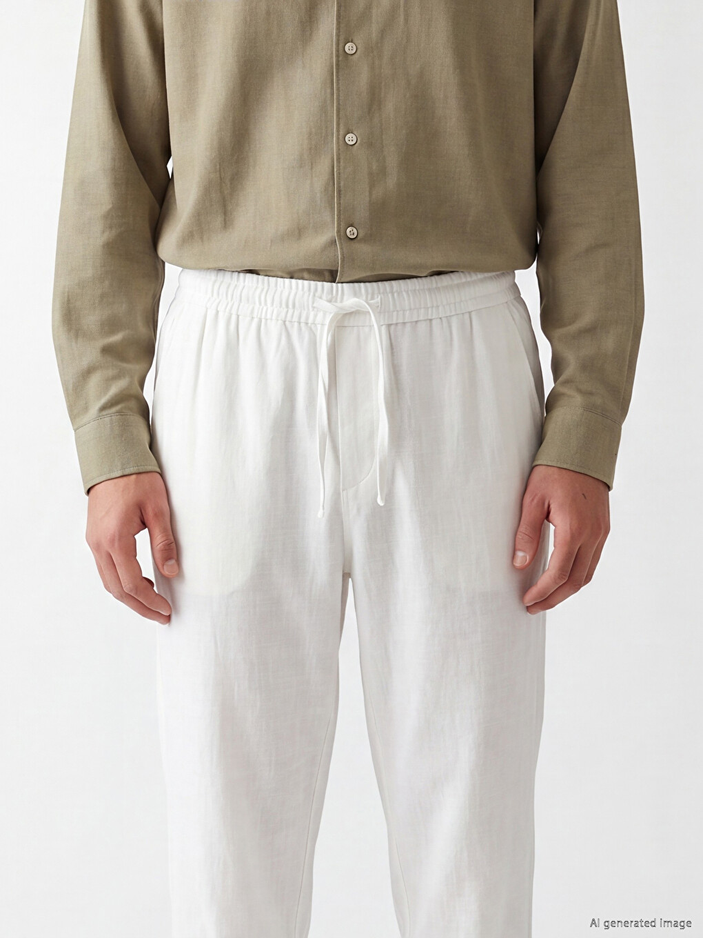 Regular Fit Dobby Men's Trousers-2