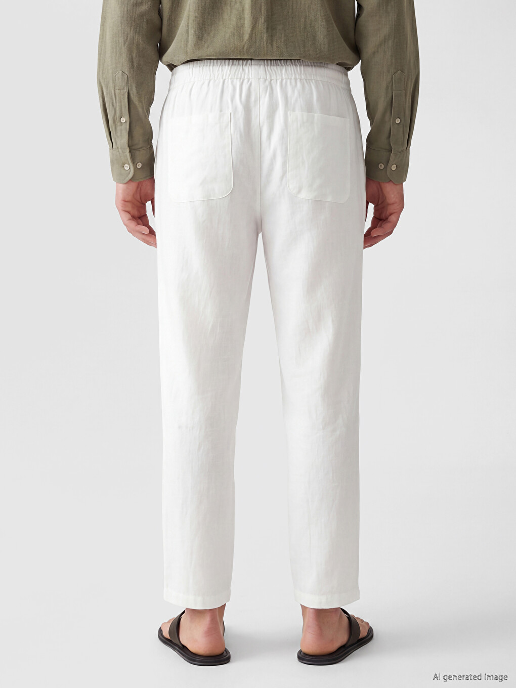 Regular Fit Dobby Men's Trousers-3