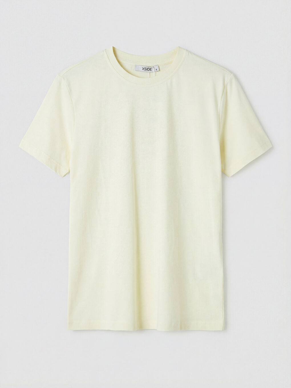 Sarı Bisiklet Yaka Kadın Tişört