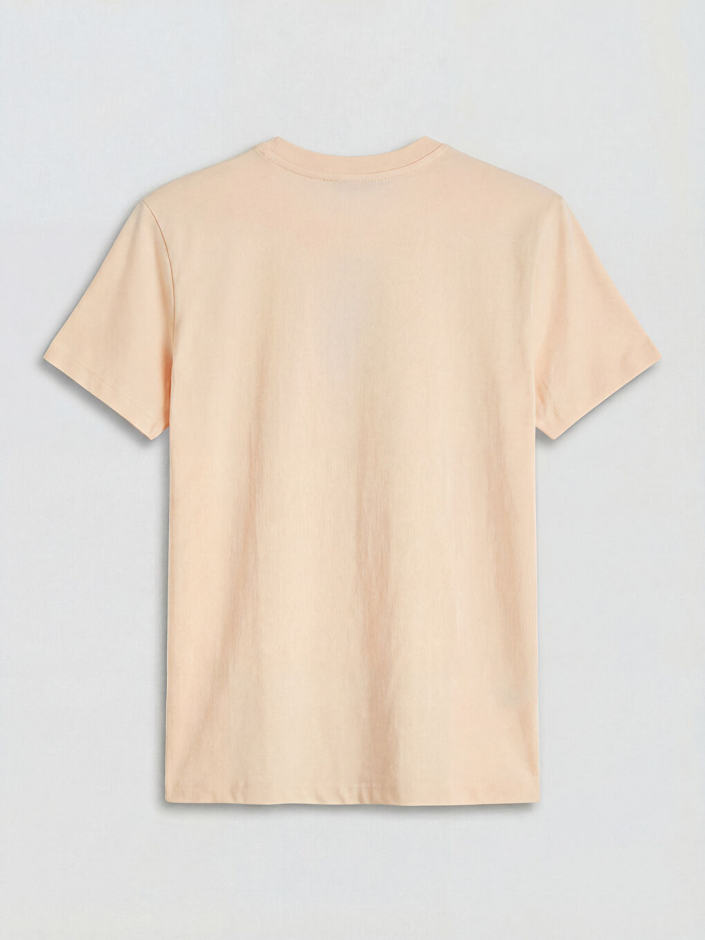 Turuncu Bisiklet Yaka Kadın Tişört-1