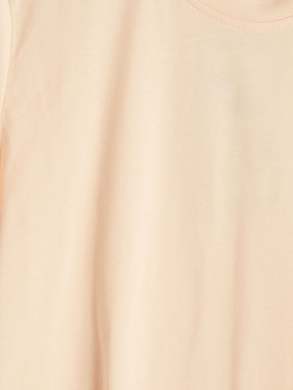 Turuncu Bisiklet Yaka Kadın Tişört-2