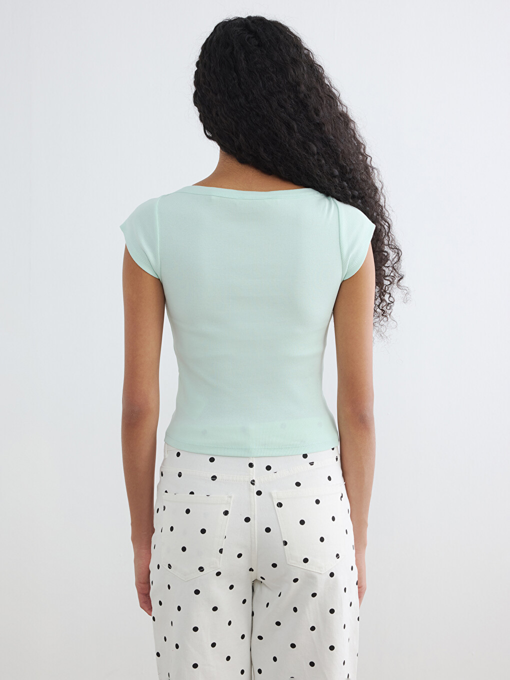 Slash Neck Women's T-Shirt-3