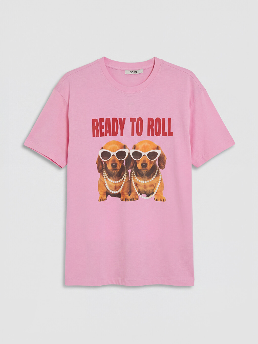 Crew Neck Printed Women's T-Shirt-4