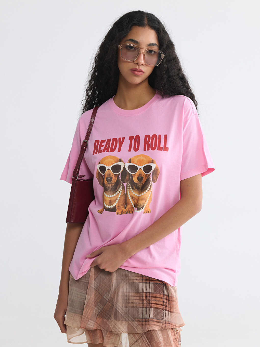 Crew Neck Printed Women's T-Shirt