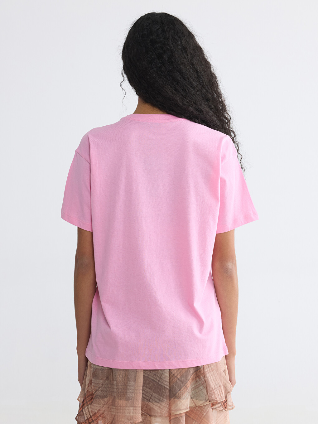 Crew Neck Printed Women's T-Shirt-3