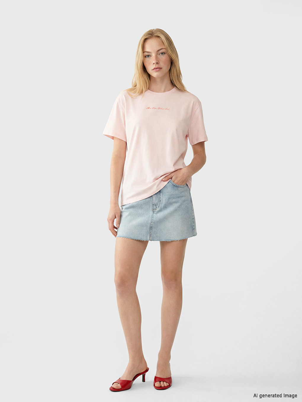 Woman Pink T-shirt-1