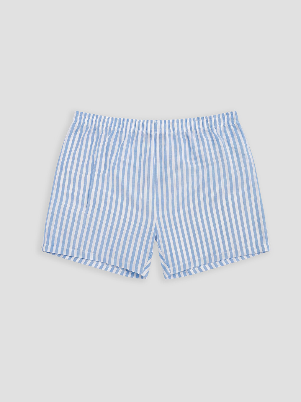 Lacivert Relax Fit Pamuklu Çizgili Erkek Boxer 2'li-1