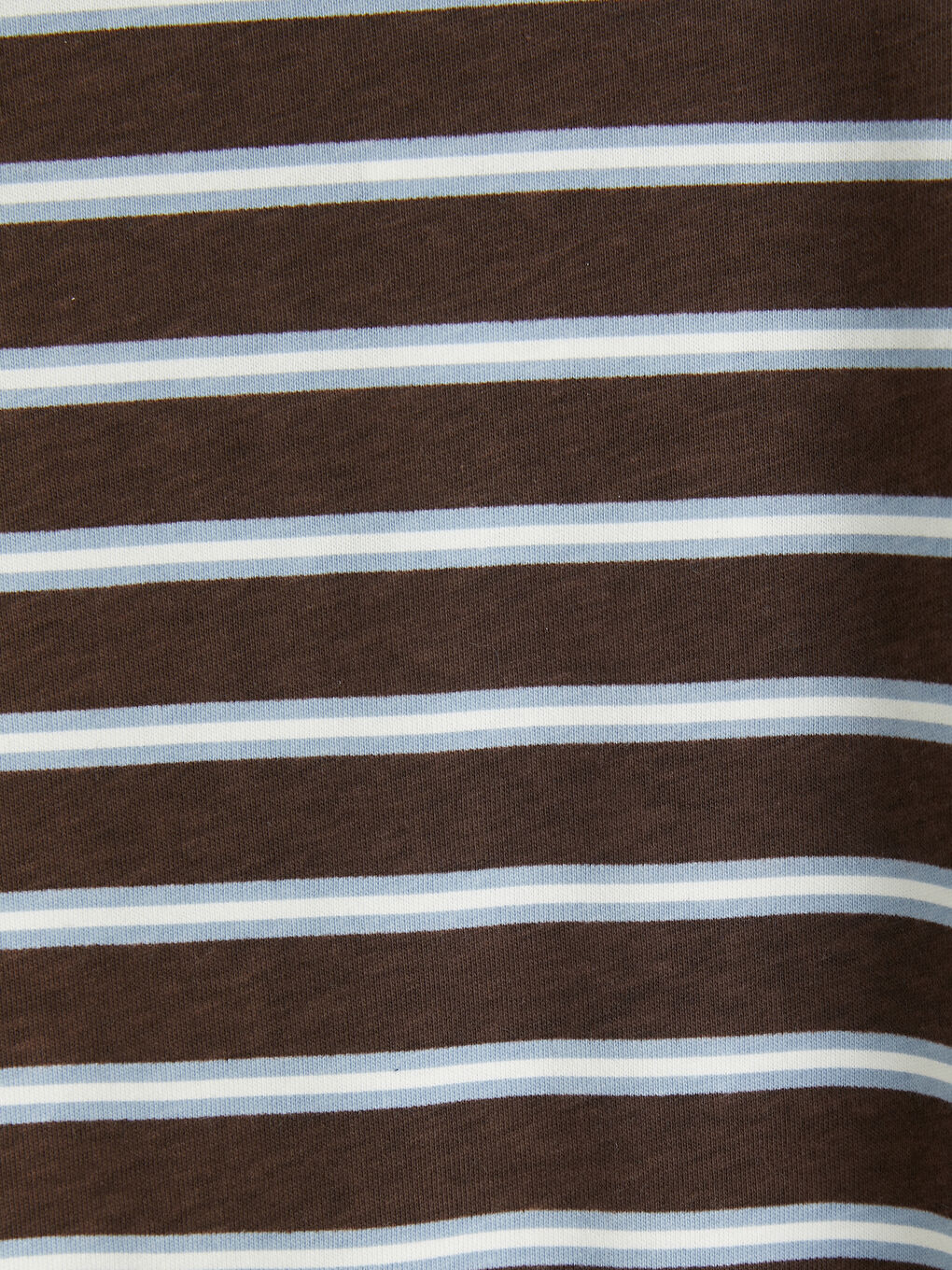 Kahverengi Bisiklet Yaka Çizgili Erkek Çocuk Tişört-2