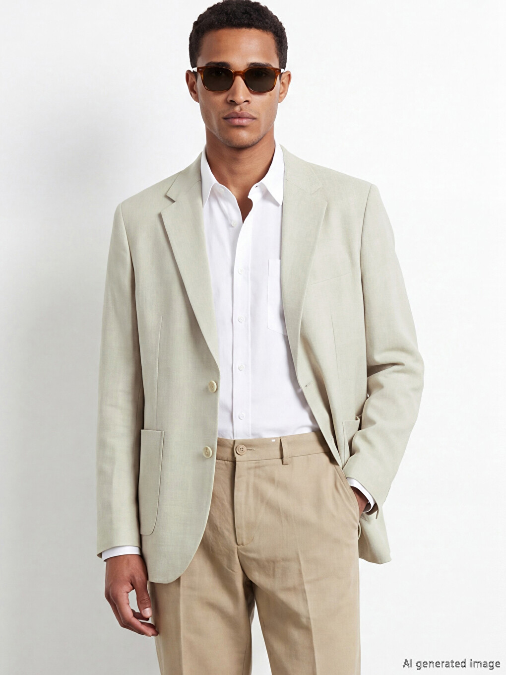Kahverengi Regular Fit Erkek Blazer Ceket