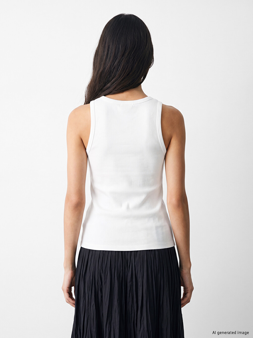 U Neck Metal Appliquéd Women's Tank Top-3