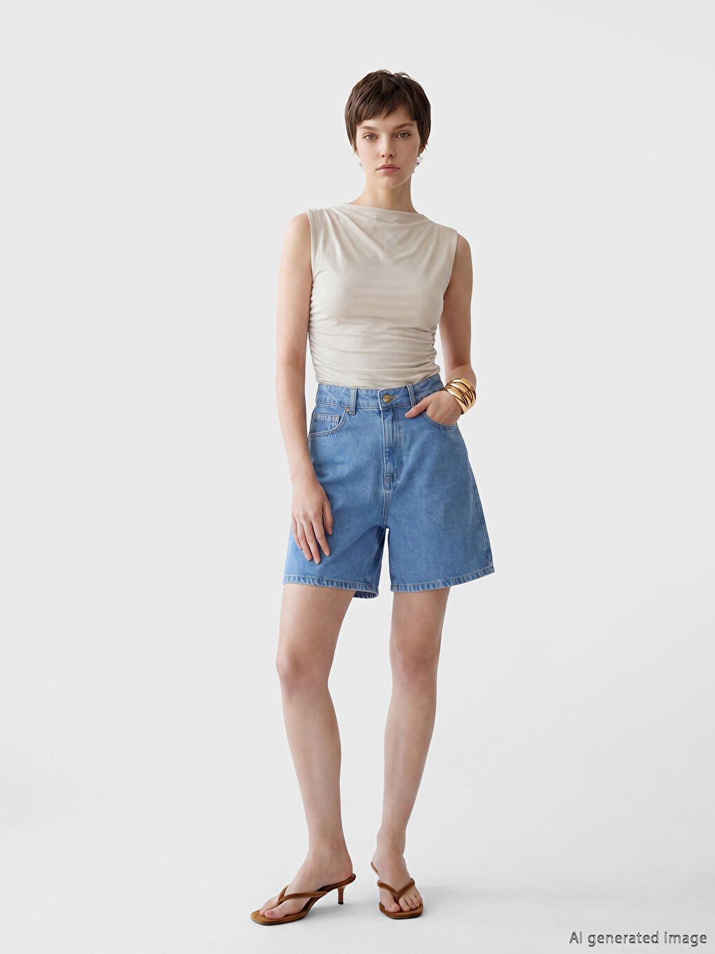 Mavi Regular Fit Kadın Jean Şort