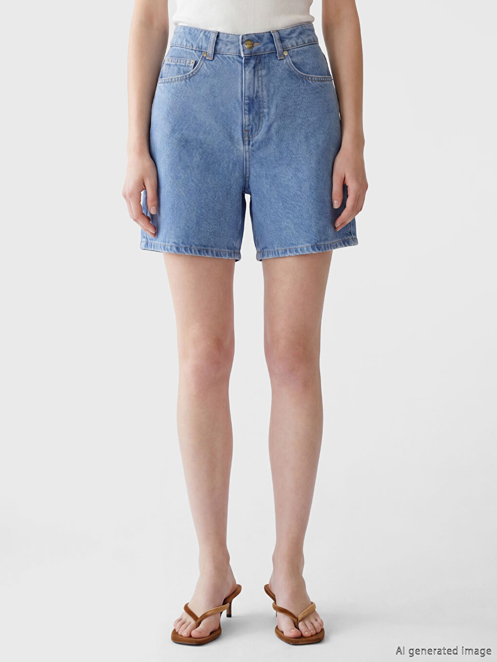 Mavi Regular Fit Kadın Jean Şort-2