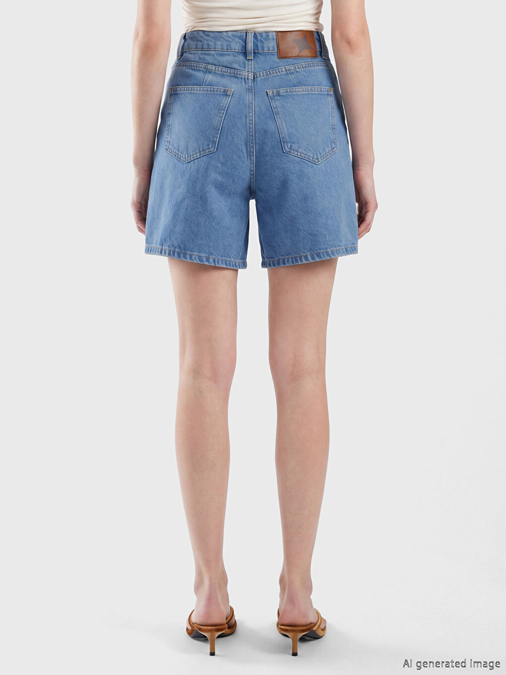 Mavi Regular Fit Kadın Jean Şort-4