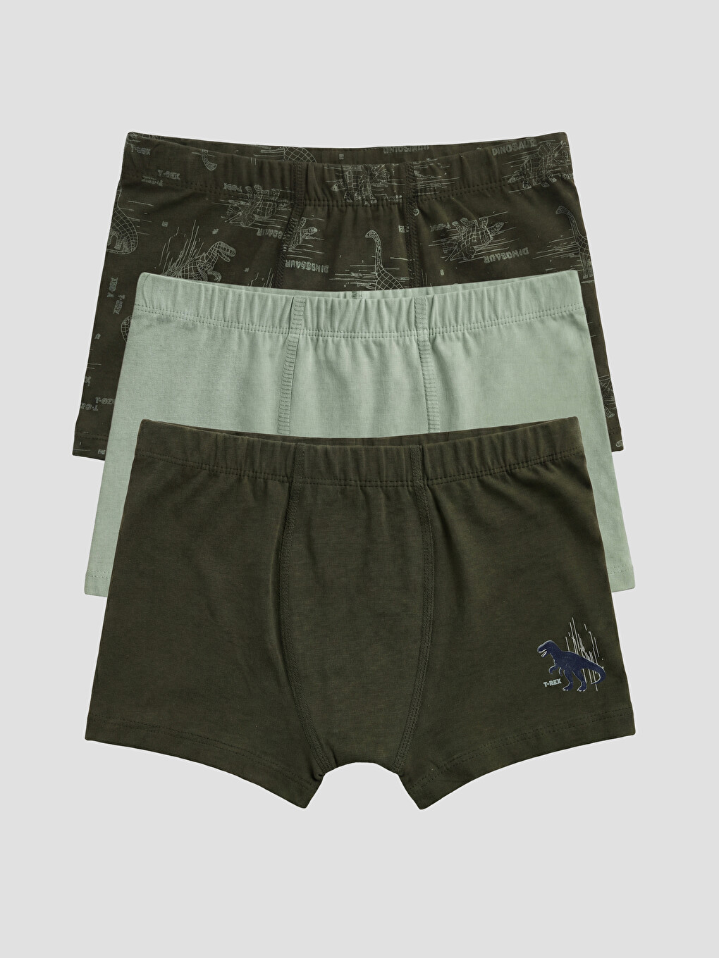 Yeşil Erkek Çocuk 3'lü Boxer-4