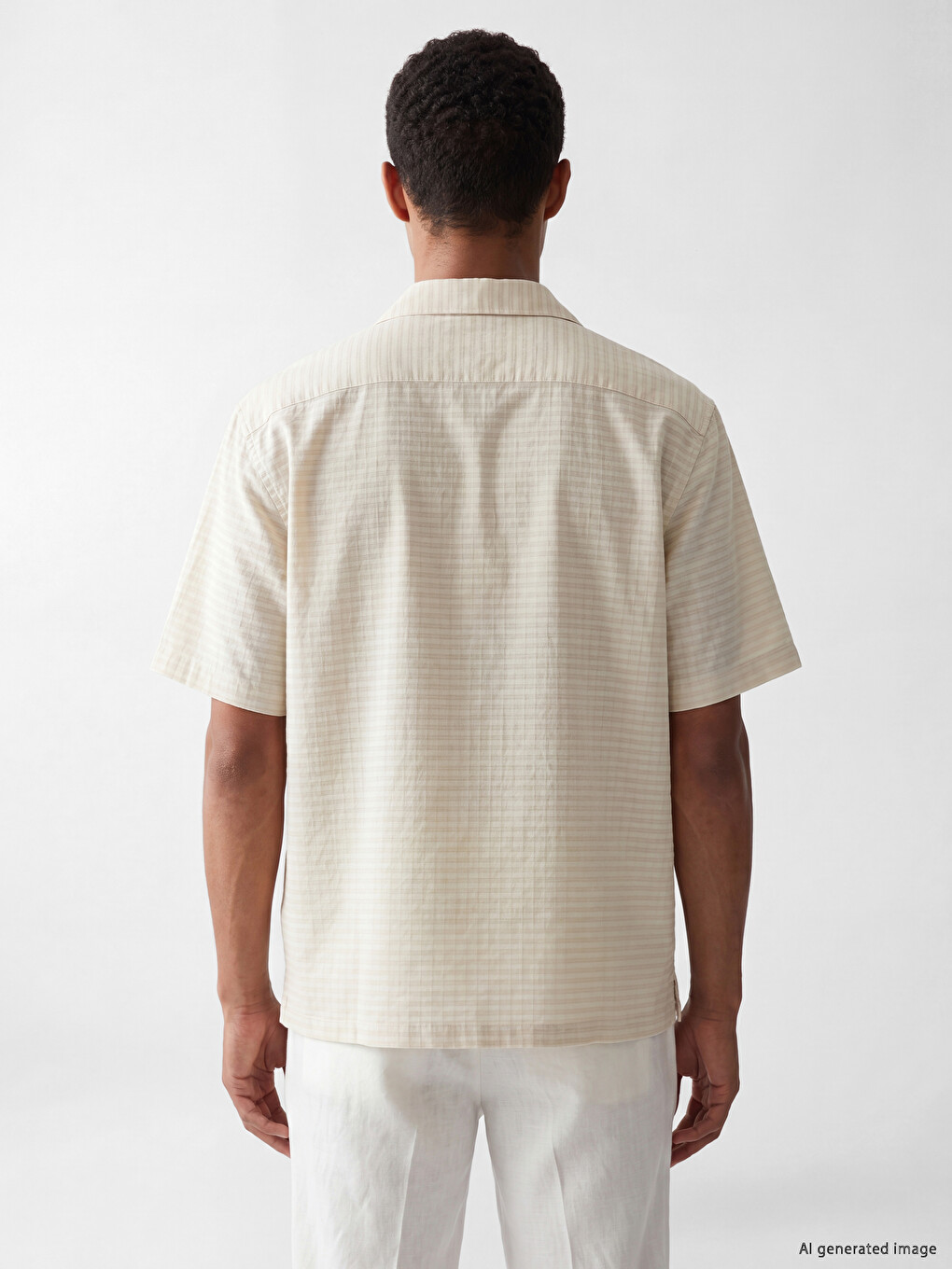 Regular Fit Viscose Men's Textured Shirt-3
