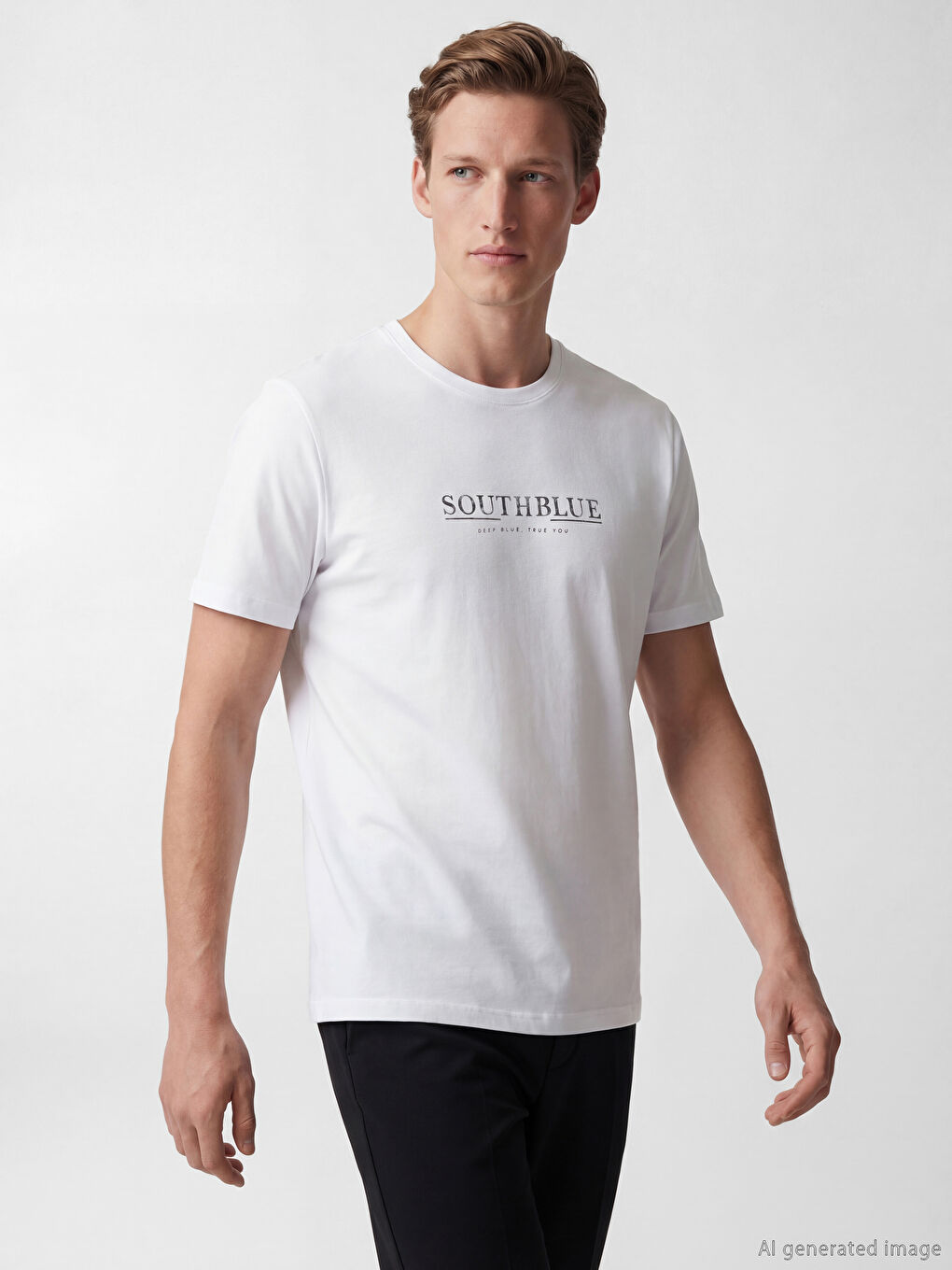 Crew Neck Printed Men's T-Shirt