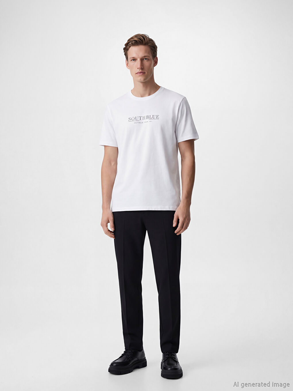 Crew Neck Printed Men's T-Shirt-1