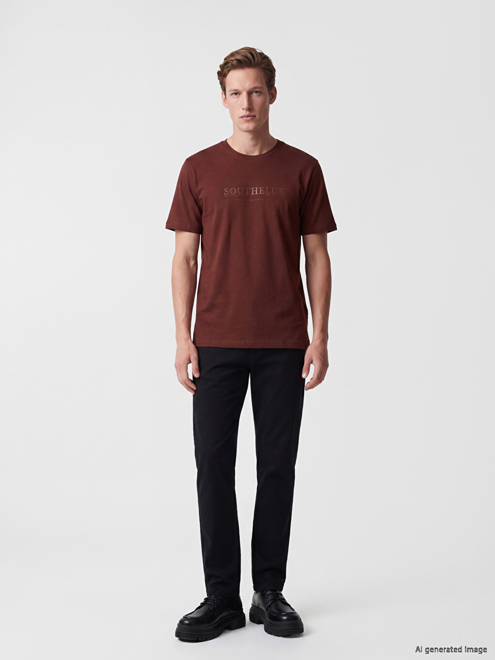 Crew Neck Printed Men's T-Shirt-1